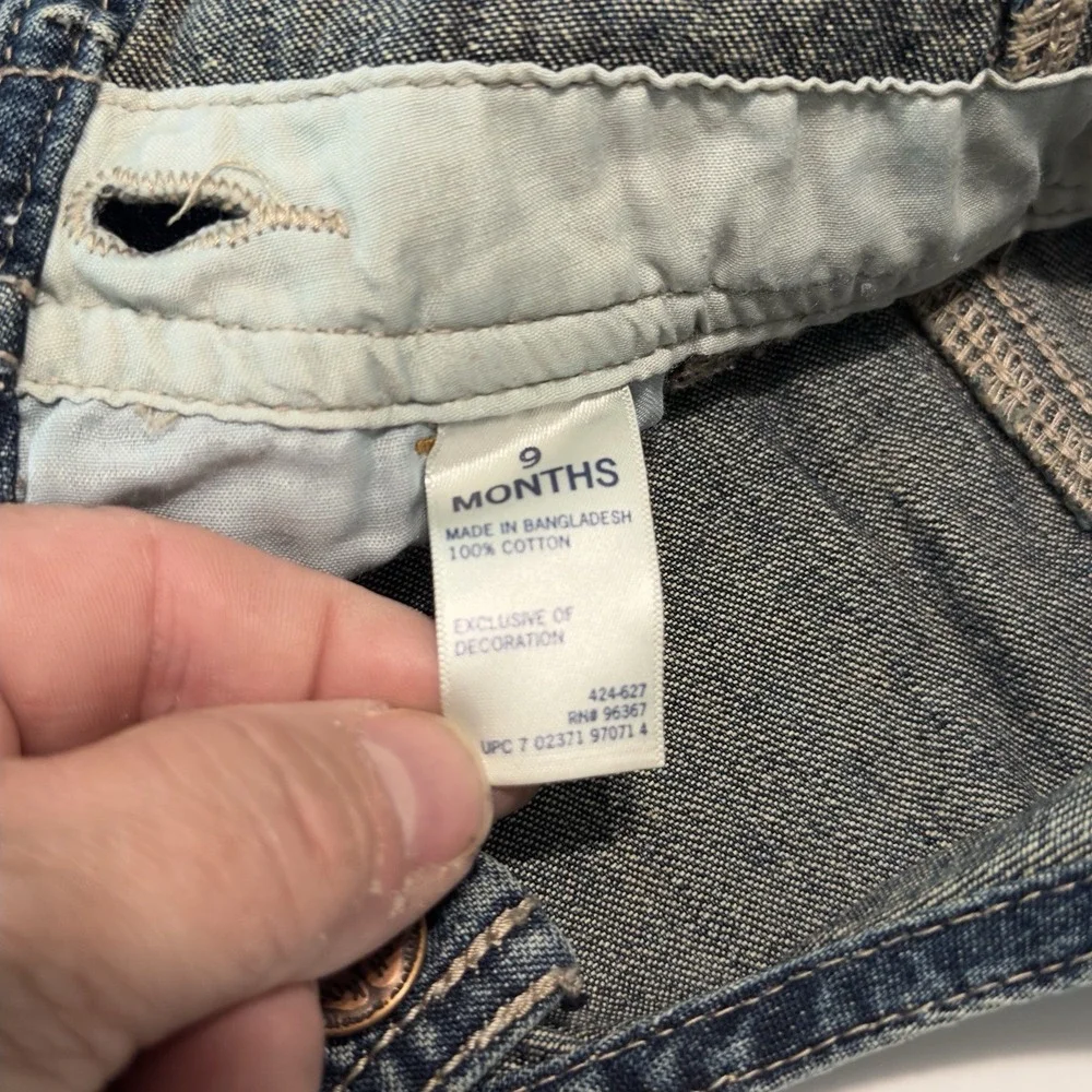 Oshkosh B'gosh Denim Overalls‎ 9 Months NWT